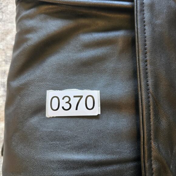 PrettyLittleThing Jumpsuit Womens 12 Black Leatherette Biker Moto Steam Punk NEW - Picture 16 of 16